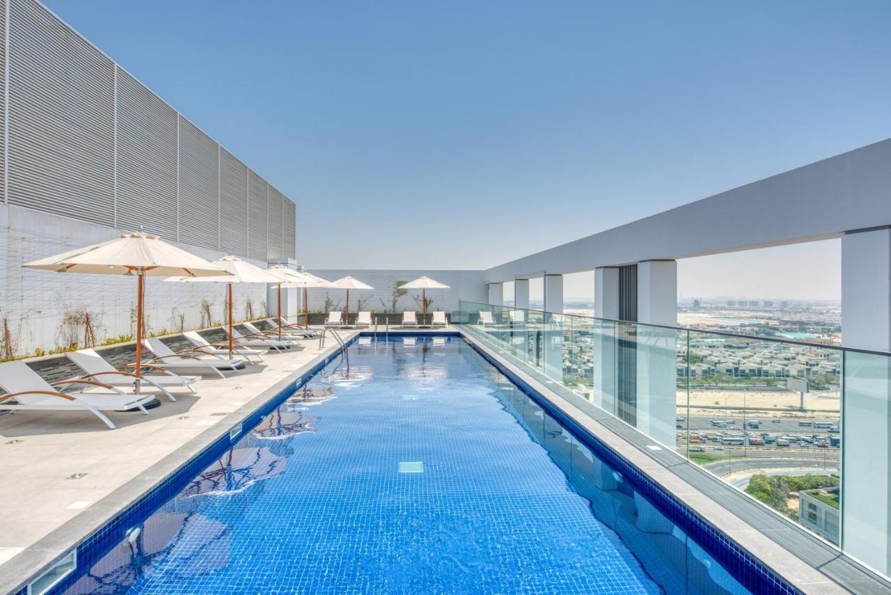 Апартаменты Sol Living - Sol Avenue Дубай Экстерьер фото