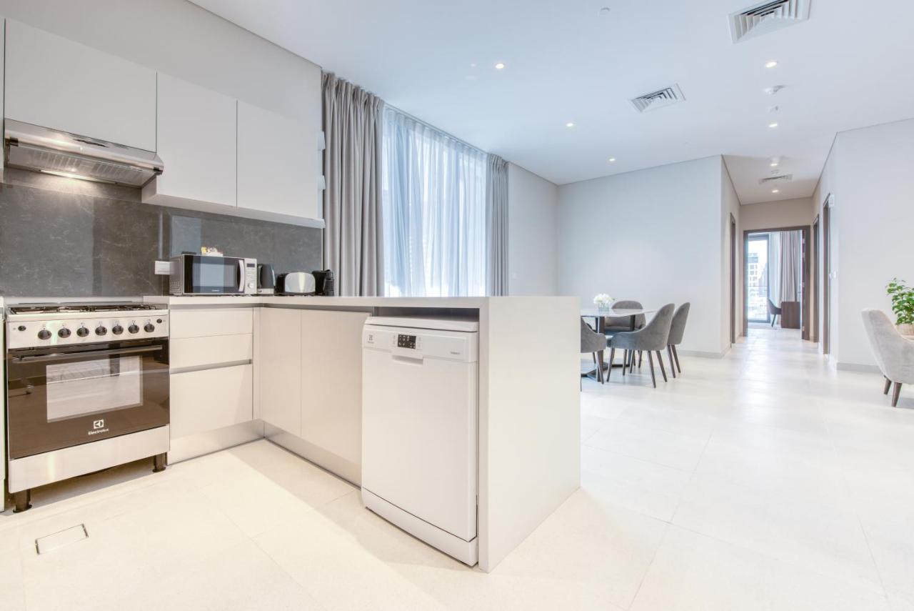 Апартаменты Sol Living - Sol Avenue Дубай Экстерьер фото
