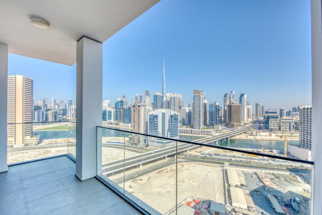 Апартаменты Sol Living - Sol Avenue Дубай Экстерьер фото